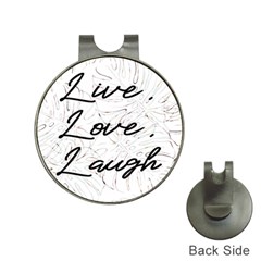 Live Love Laugh Monsteras Hat Clips With Golf Markers by ConteMonfrey