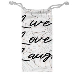 Live Love Laugh Monsteras Jewelry Bag by ConteMonfrey