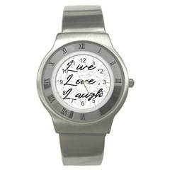 Live Love Laugh Monsteras Stainless Steel Watch by ConteMonfrey