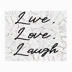 Live Love Laugh Monsteras Small Glasses Cloth (2 Sides) by ConteMonfrey