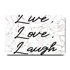 Live Love Laugh Monsteras Small Doormat by ConteMonfrey