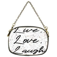 Live Love Laugh Monsteras Chain Purse (one Side) by ConteMonfrey