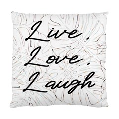 Live Love Laugh Monsteras Standard Cushion Case (one Side) by ConteMonfrey