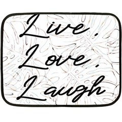 Live Love Laugh Monsteras Fleece Blanket (mini) by ConteMonfrey