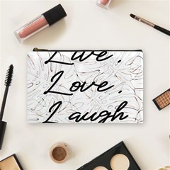 Live Love Laugh Monsteras Cosmetic Bag (medium) by ConteMonfrey