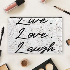 Live Love Laugh Monsteras Cosmetic Bag (large) by ConteMonfrey