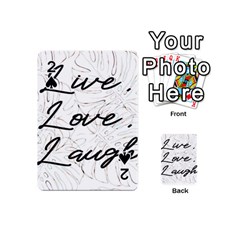 Live Love Laugh Monsteras Playing Cards 54 Designs (mini)