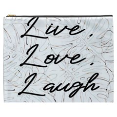 Live Love Laugh Monsteras Cosmetic Bag (xxxl) by ConteMonfrey