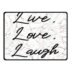 Live Love Laugh Monsteras Two Sides Fleece Blanket (small) by ConteMonfrey