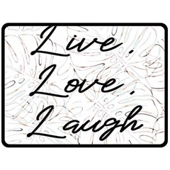 Live Love Laugh Monsteras Two Sides Fleece Blanket (large) by ConteMonfrey