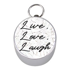 Live Love Laugh Monsteras Mini Silver Compasses by ConteMonfrey