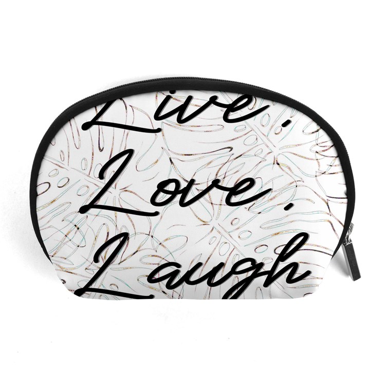 Live Love Laugh Monsteras Accessory Pouch (Large)