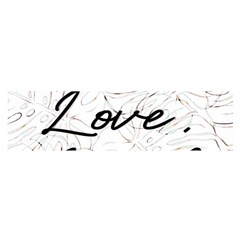 Live Love Laugh Monsteras Oblong Satin Scarf (16  X 60 ) by ConteMonfrey