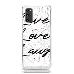 Live Love Laugh Monsteras Samsung Galaxy S20 6 2 Inch Tpu Uv Case by ConteMonfrey