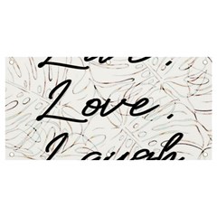 Live Love Laugh Monsteras Banner And Sign 4  X 2  by ConteMonfrey