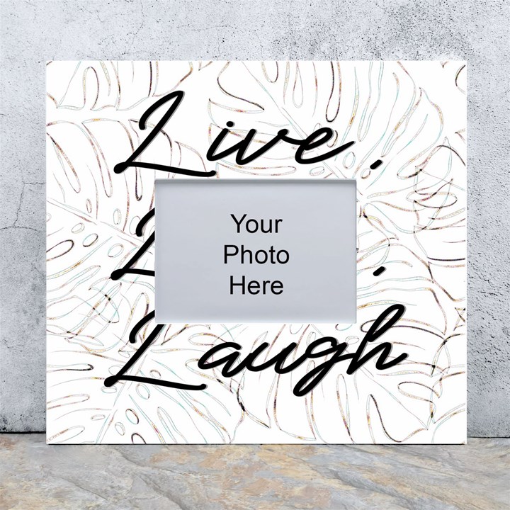 Live Love Laugh Monsteras White Wall Photo Frame 5  x 7 