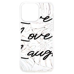 Live Love Laugh Monsteras Iphone 15 Pro Max Tpu Uv Print Case by ConteMonfrey