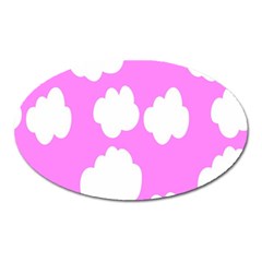 Purple Clouds Oval Magnet by ConteMonfrey