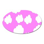 Purple Clouds Oval Magnet Front