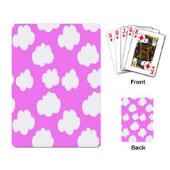 Purple Clouds Playing Cards Single Design (rectangle)