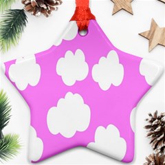 Purple Clouds Star Ornament (two Sides)