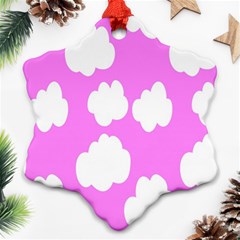 Purple Clouds Ornament (snowflake)