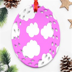 Purple Clouds Ornament (oval Filigree)