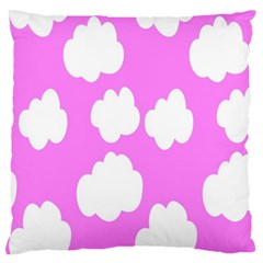 Purple Clouds Large Premium Plush Fleece Cushion Case (one Side) by ConteMonfrey