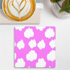 Purple Clouds Uv Print Square Tile Coaster  by ConteMonfrey