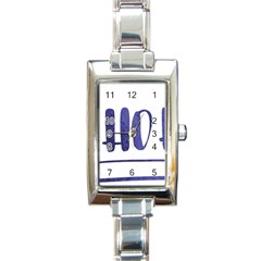 Ho Ho Ho! Christmas Minimalist Rectangle Italian Charm Watch