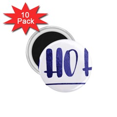 Ho Ho Ho! Christmas Minimalist 1 75  Magnets (10 Pack) 