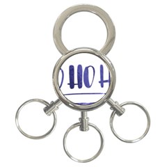 Ho Ho Ho! Christmas Minimalist 3-ring Key Chain