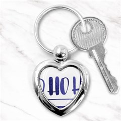 Ho Ho Ho! Christmas Minimalist Key Chain (heart)