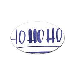 Ho Ho Ho! Christmas Minimalist Sticker (oval)