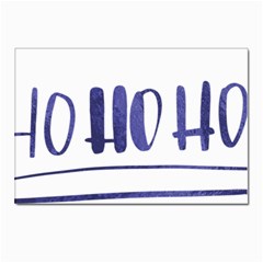 Ho Ho Ho! Christmas Minimalist Postcard 4 x 6  (pkg Of 10)