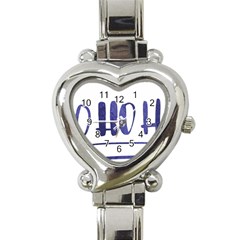 Ho Ho Ho! Christmas Minimalist Heart Italian Charm Watch