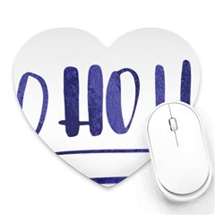 Ho Ho Ho! Christmas Minimalist Heart Mousepad