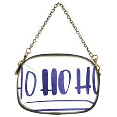 Ho Ho Ho! Christmas Minimalist Chain Purse (one Side)