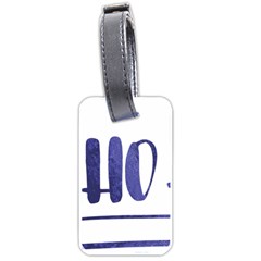 Ho Ho Ho! Christmas Minimalist Luggage Tag (one Side)