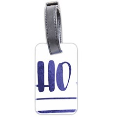 Ho Ho Ho! Christmas Minimalist Luggage Tag (two Sides)