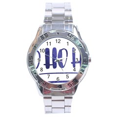 Ho Ho Ho! Christmas Minimalist Stainless Steel Analogue Watch