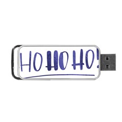 Ho Ho Ho! Christmas Minimalist Portable Usb Flash (one Side)