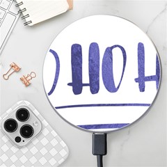 Ho Ho Ho! Christmas Minimalist Wireless Fast Charger(white)