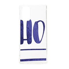 Ho Ho Ho! Christmas Minimalist Samsung Galaxy Note 20 Tpu Uv Case by ConteMonfrey