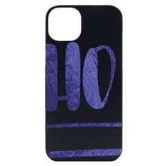 Ho Ho Ho! Christmas Minimalist Iphone 14 Plus Black Uv Print Case