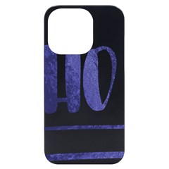 Ho Ho Ho! Christmas Minimalist Iphone 14 Pro Black Uv Print Case