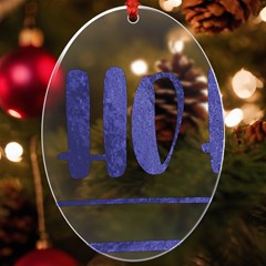 Ho Ho Ho! Christmas Minimalist Uv Print Acrylic Ornament Oval