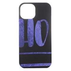 Ho Ho Ho! Christmas Minimalist Iphone 15 Black Uv Print Pc Hardshell Case