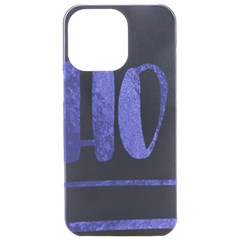 Ho Ho Ho! Christmas Minimalist Iphone 15 Pro Max Black Uv Print Pc Hardshell Case