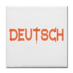 Deutsch Tile Coaster Front